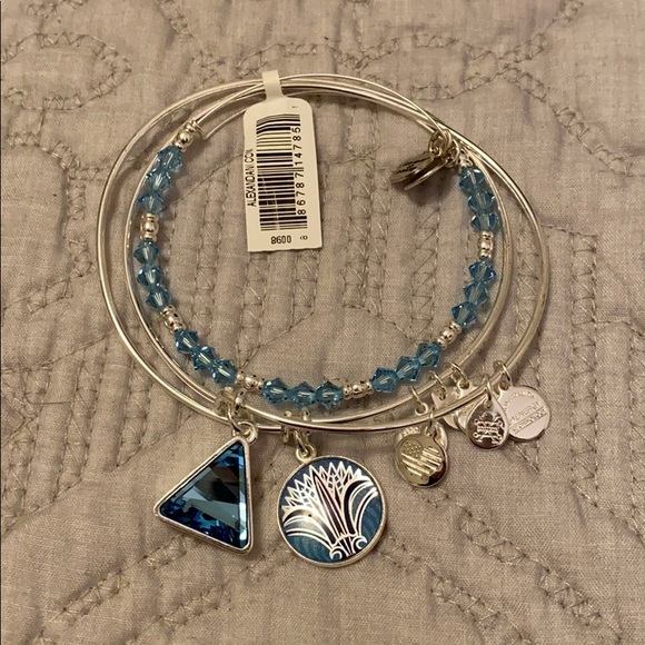 Alex and Ani blue lotus set - Picture 1 of 7